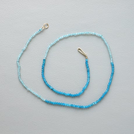 Apatite x Neon Blue Apatite Necklace / K10