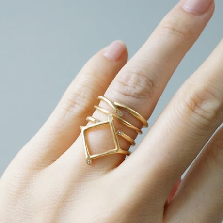 K18 Twig Ring/Fork *