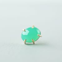 Chrysoprase earring/Cabochon  ＊Single