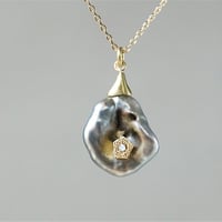 Tahitian Pearl Necklace/Cone/Diamond *