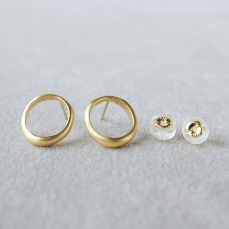 K18 Moon Halo Earrings/Small *