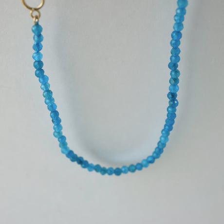 Neon Blue Apatite Necklace / K10