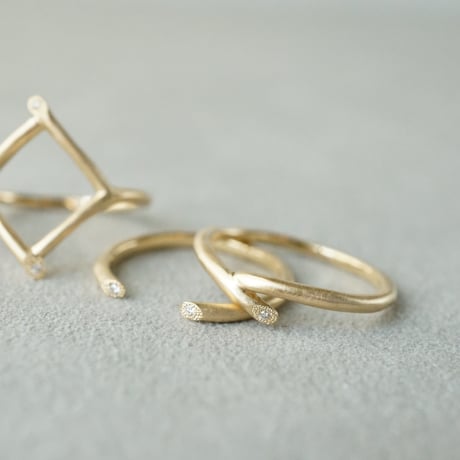 K18 Twig Ring/Fork *