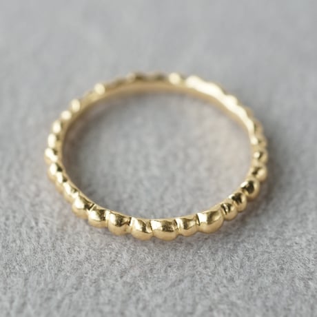 K18 Tsubu Ring / Semi Matte Finish *