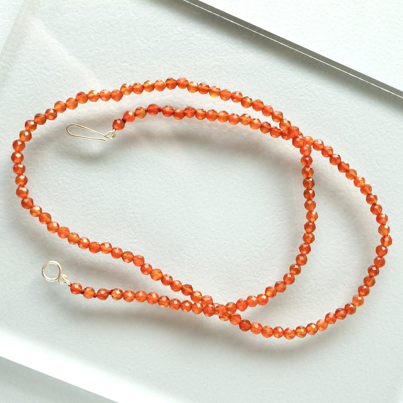 Carnelian Necklace / K10 | jardim by Marina Ishii