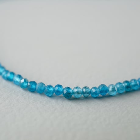 Neon Blue Apatite Necklace / K10