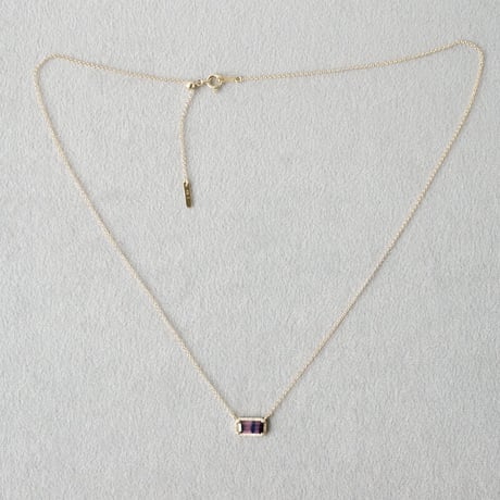 Sapphire necklace/bicolor/pink x black