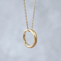 K18 Moon Halo Necklace *