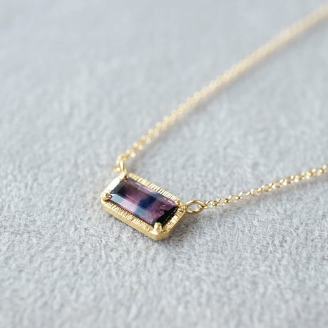 Sapphire Necklace/Bicolor/PinkxBlack
