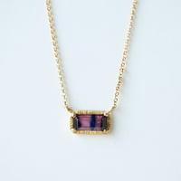 Sapphire Necklace/Bicolor/PinkxBlack