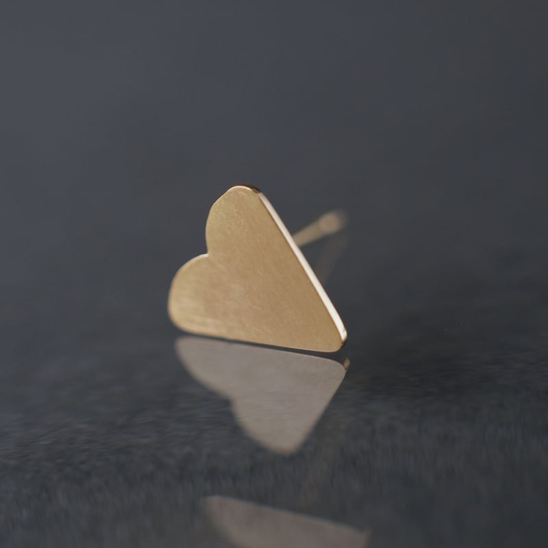 K18 Heart Earring ＊Single | jardim by Marina Ishii