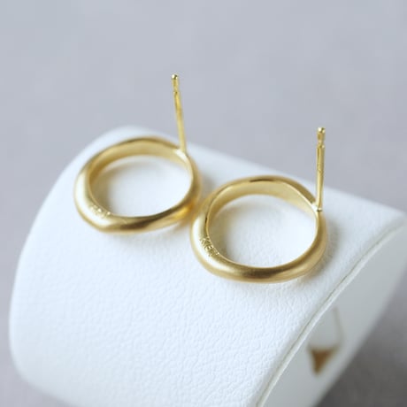K18 Moon Halo Earrings/Small *