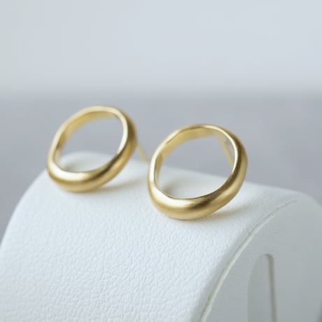 K18 Moon Halo Earrings/Small *