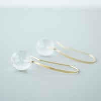 Quartz Earrings/Mirror Ball Cut ■イヤリング対応あり■