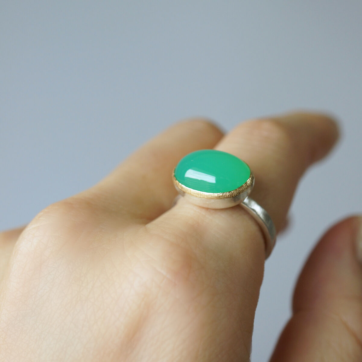 Chrysoprase ring | jardim by Marina Ishii