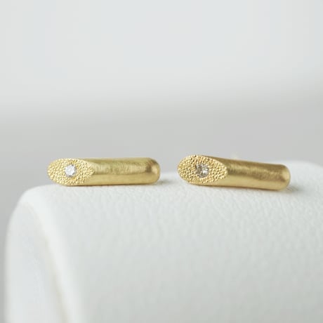 K18 Twig Earrings/Diamond *