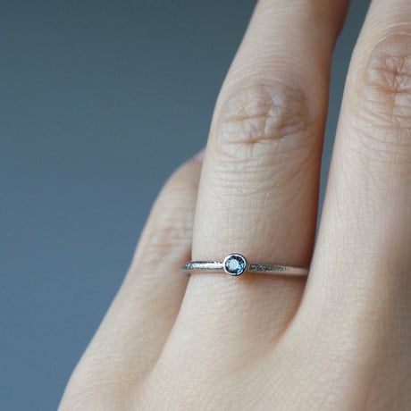 Pt900 Sapphire Ring/Round *