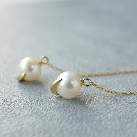 Freshwater Pearl Earrings/Chain/Crescent ■イヤリング対応あり■