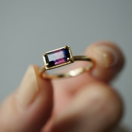 Sapphire Ring/Bicolor/PinkxBlack
