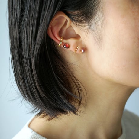 Pink Tourmaline Earring ＊Single