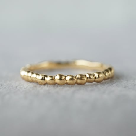 K18 Tsubu Ring / Semi Matte Finish *