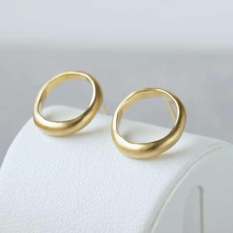 K18 Moon Halo Earrings/Small *