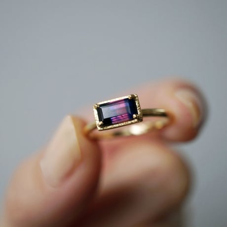 Sapphire Ring/Bicolor/PinkxBlack