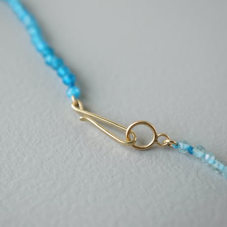 Apatite x Neon Blue Apatite Necklace / K10