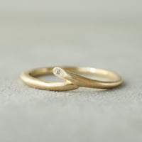 K18 Twig Ring/Wave *