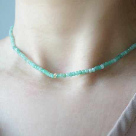 Emerald Necklace / K18