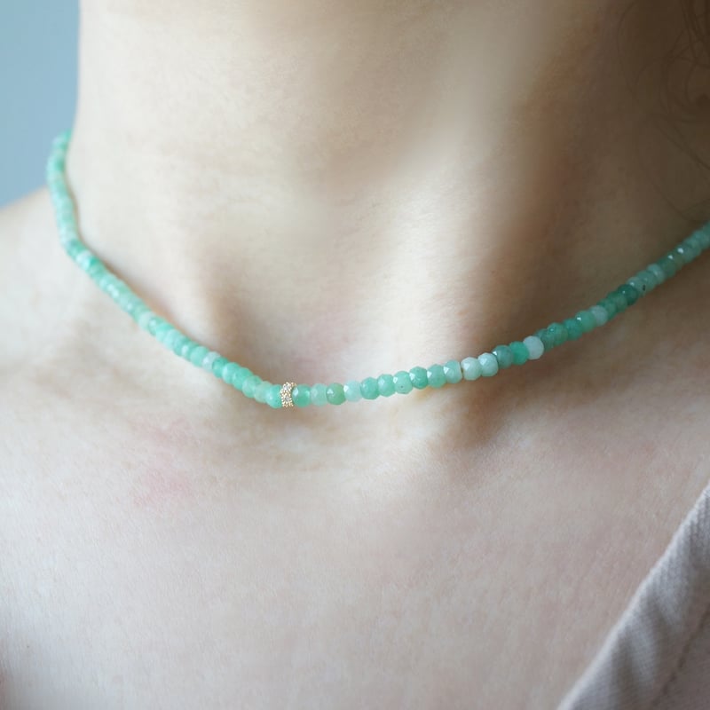 Emerald Necklace / K18 | jardim by Marina Ishii