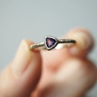 Sapphire Ring/Triangle/Violet