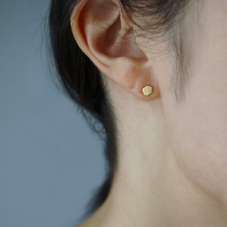 K18 Flat Earrings *