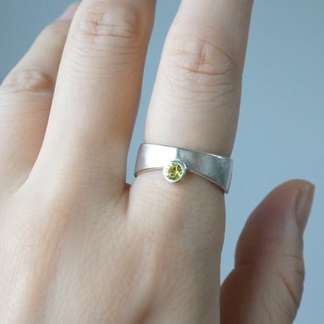 Ridge Ring Canary Tourmaline