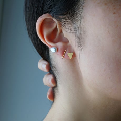 K18 Heart Earring ＊Single *