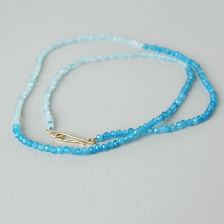 Apatite x Neon Blue Apatite Necklace / K10