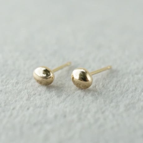 K18 Tsubu Earrings/Mirror *