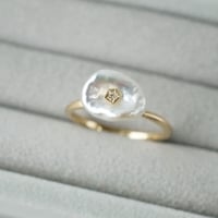 Freshwater Pearl Ring/Flower/Diamond