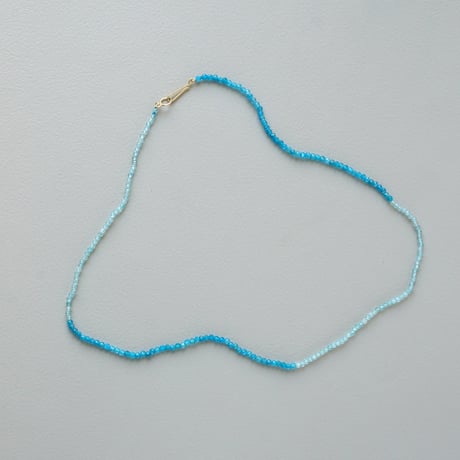 Apatite x Neon Blue Apatite Necklace / K10