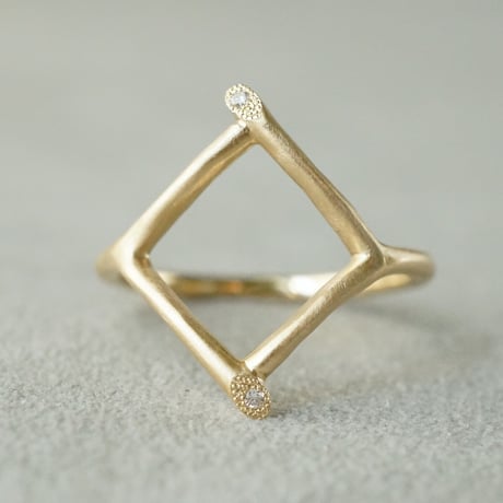 K18 Twig Ring/Open *