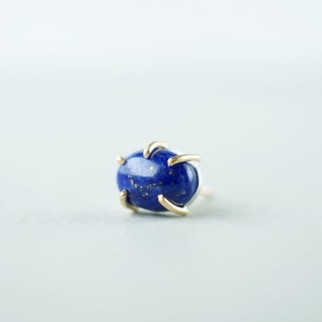 Lapis lazuli earring/Cabochon  ＊Single