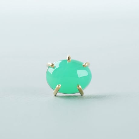 Chrysoprase earring/Cabochon  ＊Single