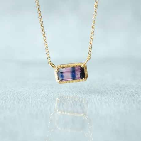 Sapphire Necklace/Bicolor/PinkxBlack