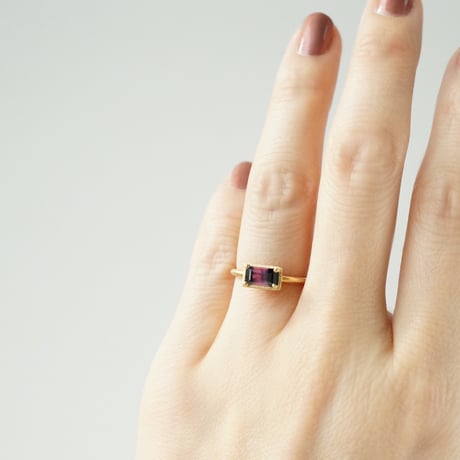 Sapphire Ring/Bicolor/PinkxBlack