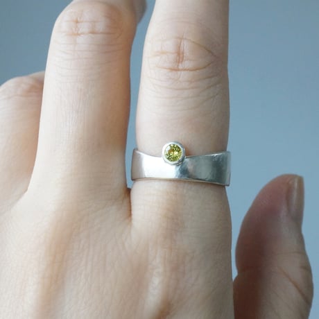 Ridge Ring Canary Tourmaline