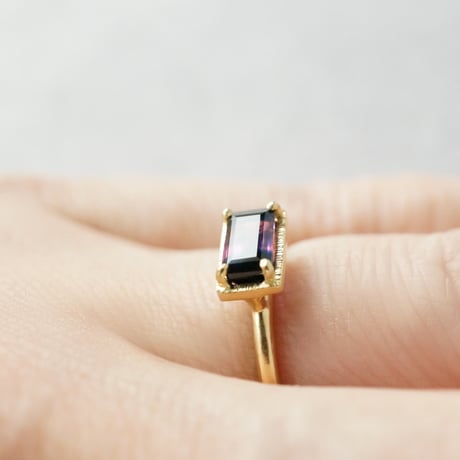 Sapphire Ring/Bicolor/PinkxBlack