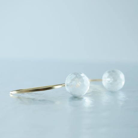 Quartz Earrings/Mirror Ball Cut ■イヤリング対応あり■