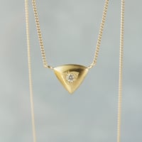 K18 Triangle Necklace