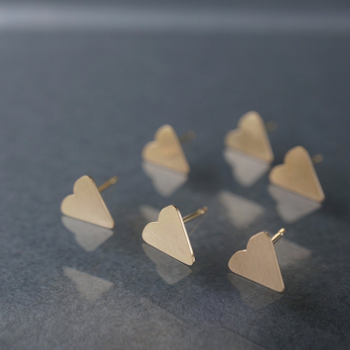 K18 Heart Earring ＊Single * | jardim by Marina 