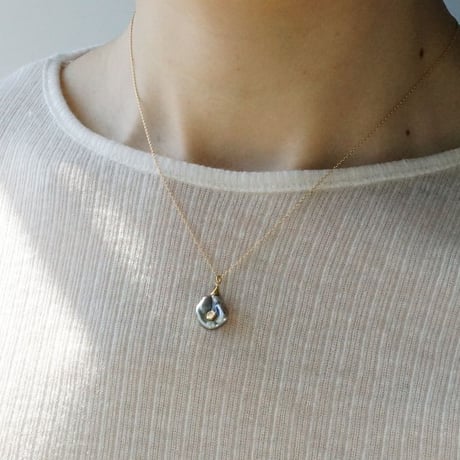 Tahitian Pearl Necklace/Cone/Diamond *